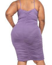 Load image into Gallery viewer, Plus Size Through the Grapevine Ruched Dress
